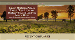 Desktop Screenshot of kinsleymortuary.com